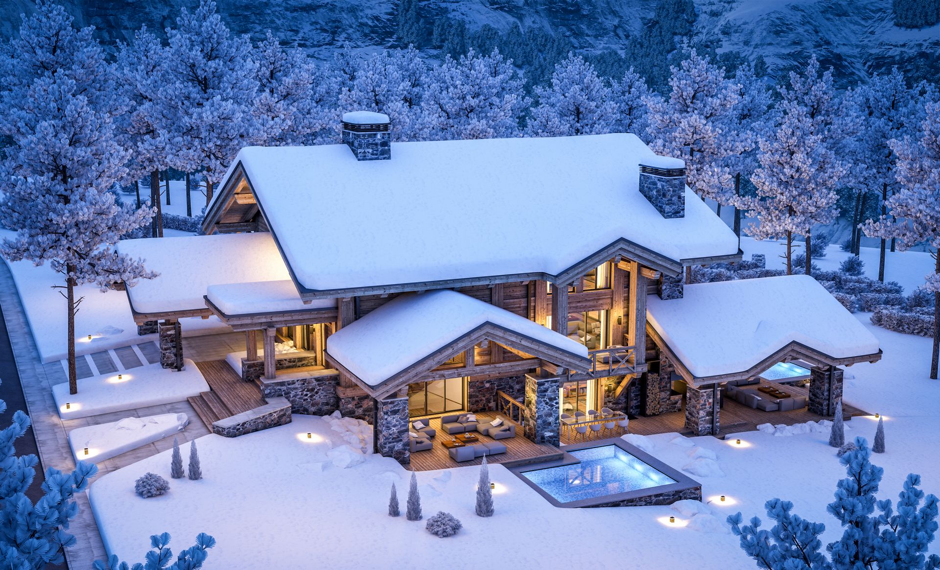 Chamonix apartment cleaning - Professional cleaning team working in a Chamonix chalet